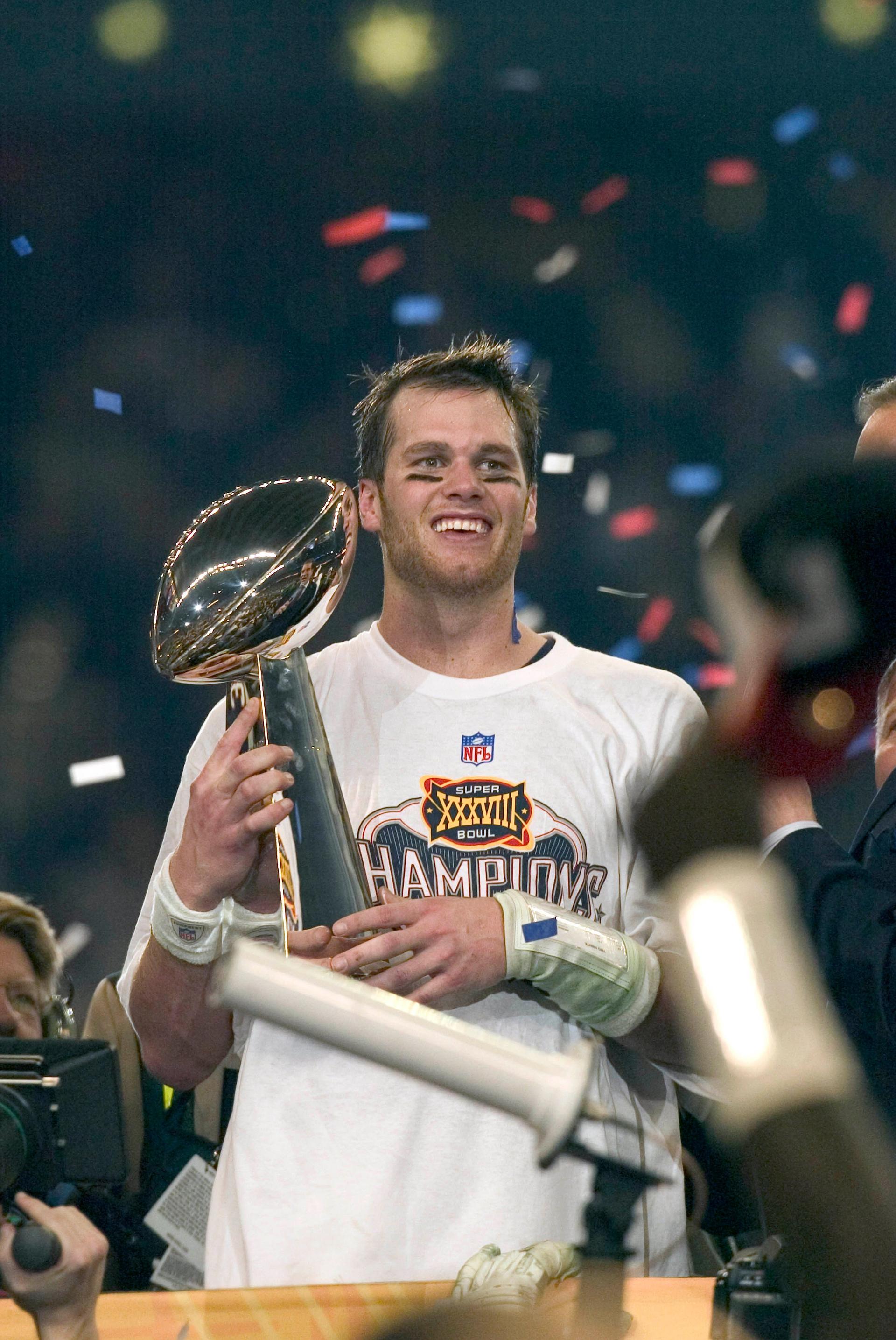 Tom Brady in 2003 Super Bowl