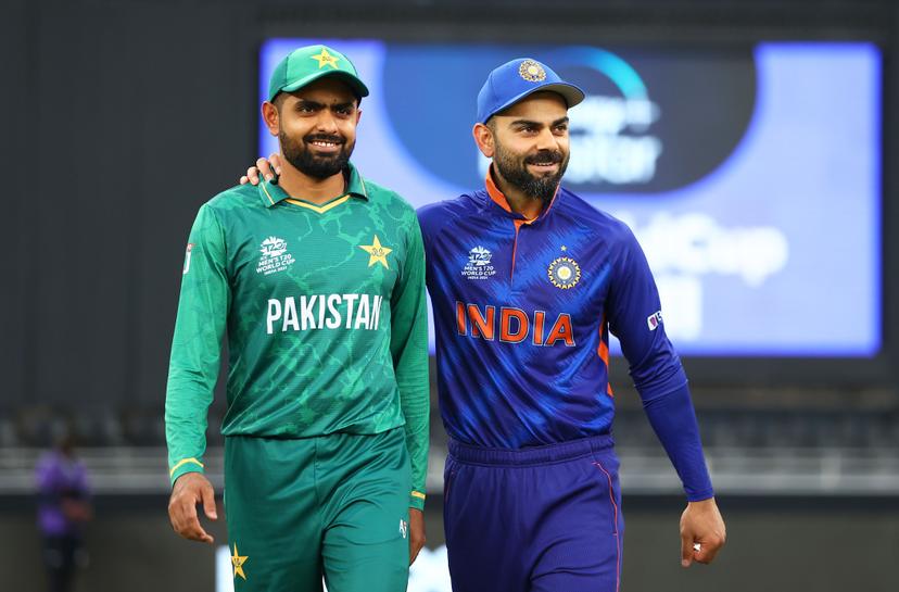 Babar Azam of Pakistan and Virat Kohli of India