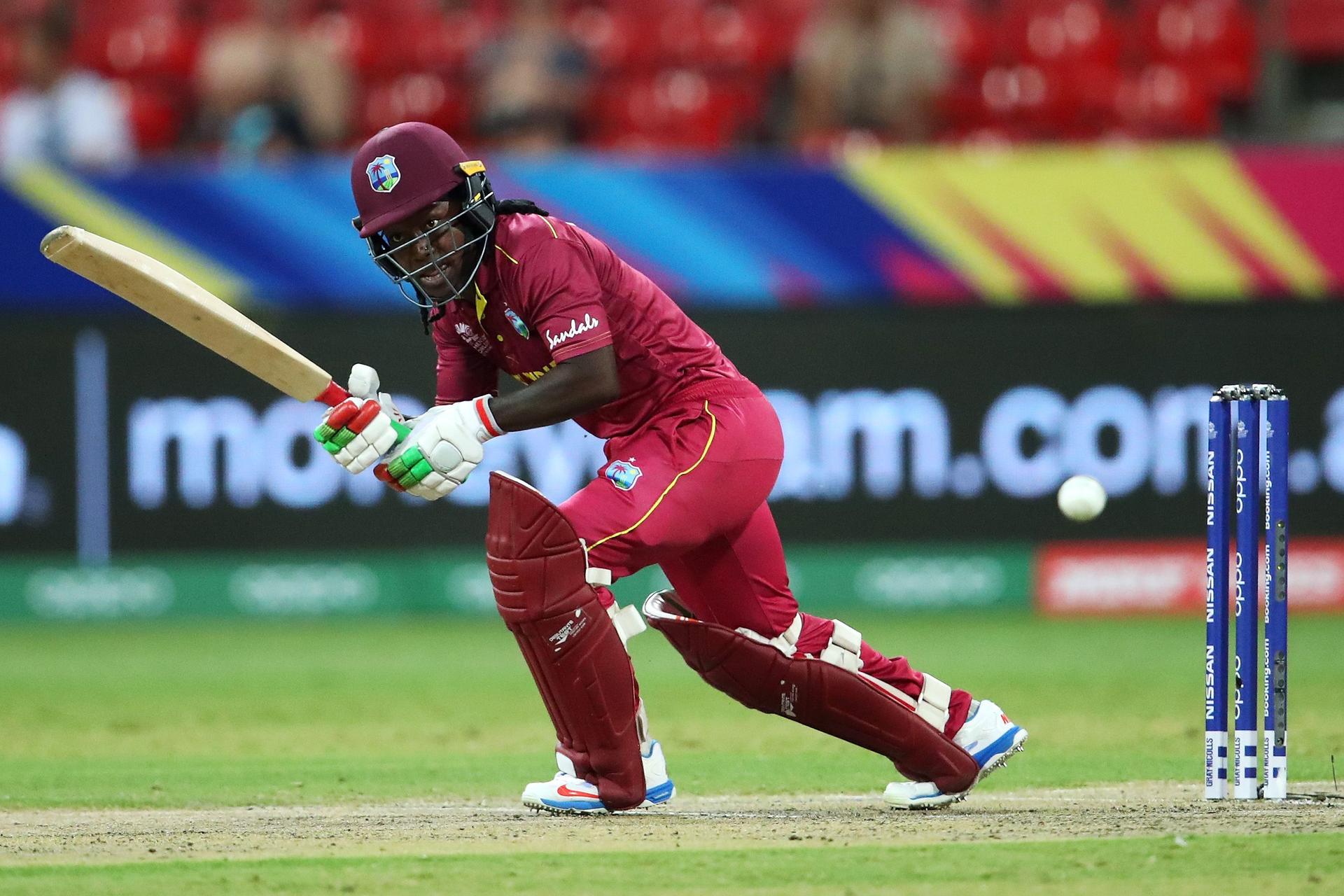 Deandra Dottin of West Indies bats during the ICC Women's T20 Cricket World Cup 