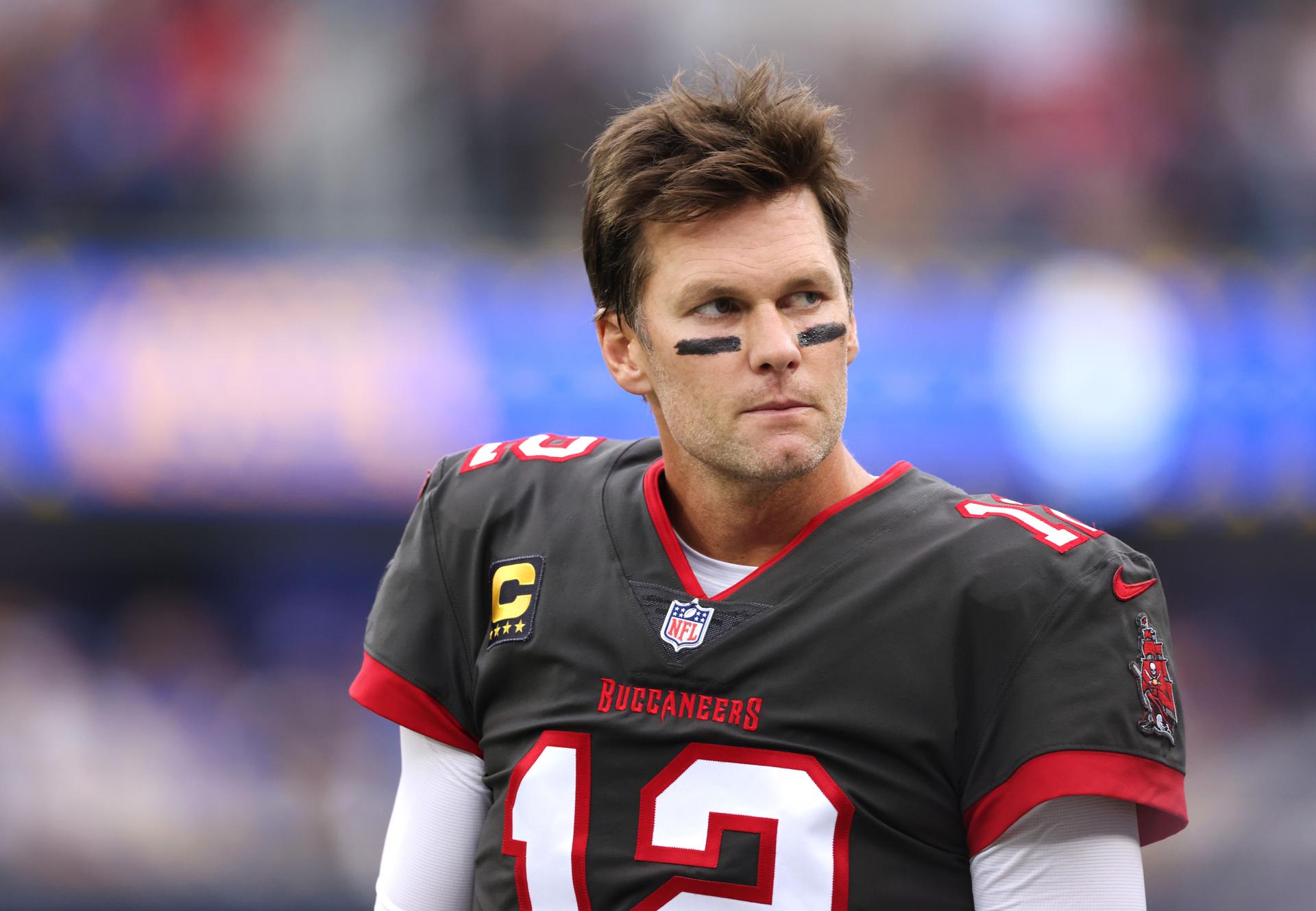 Tom Brady in Tampa Bay Buccaneers v Los Angeles Rams