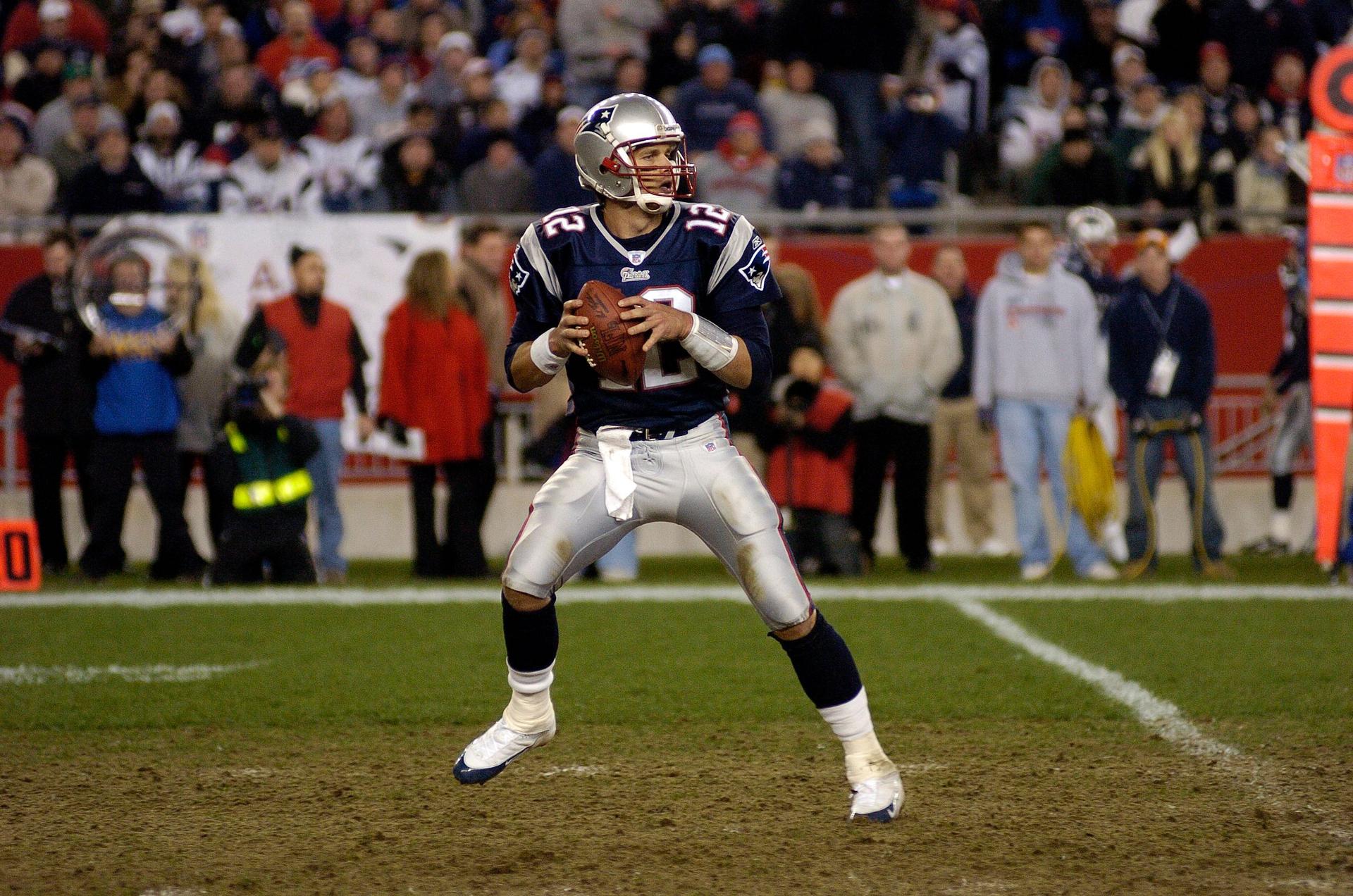 Tom Brady in Indianapolis Colts v New England Patriots