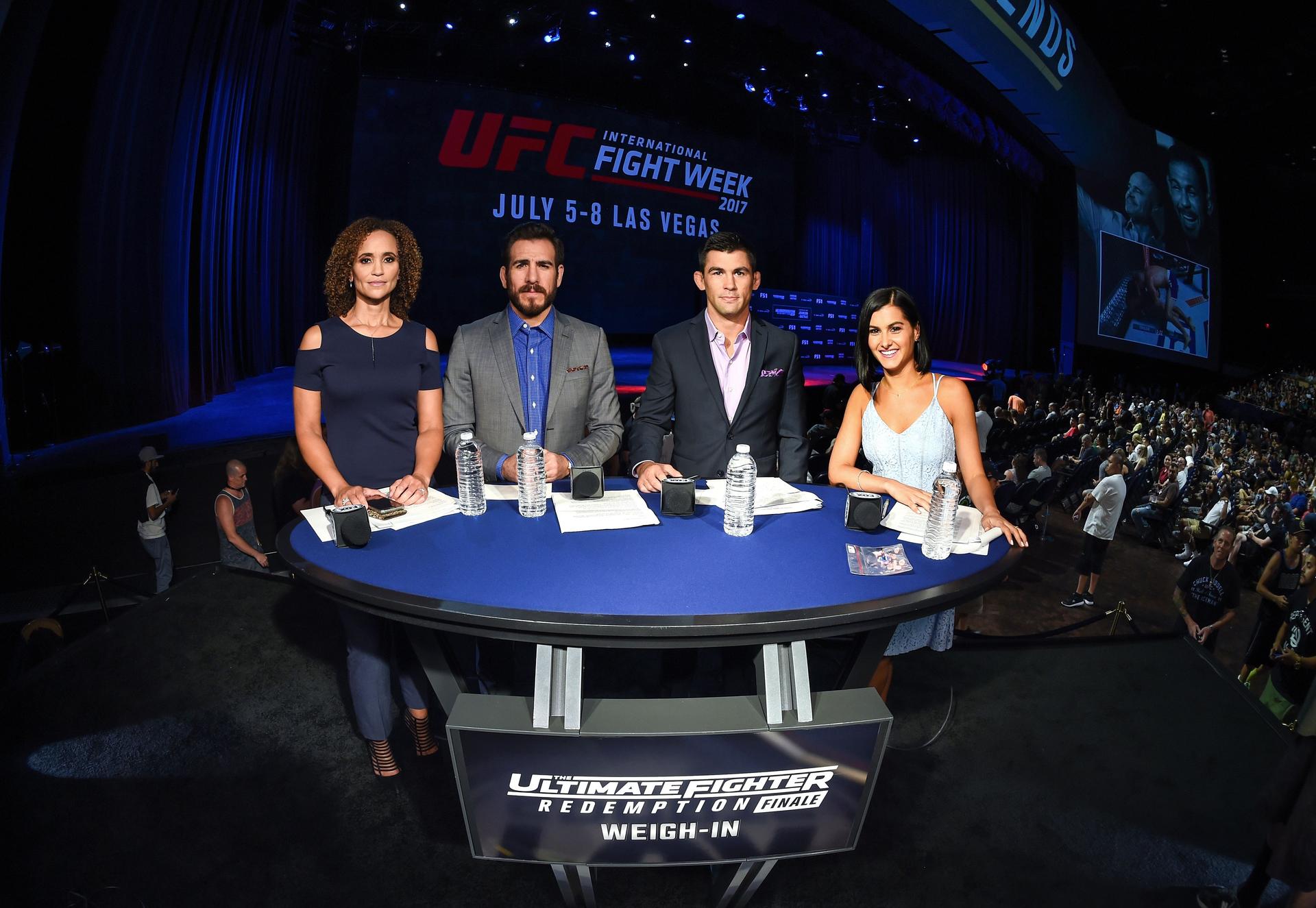 Karyn Bryant, Kenny Florian, Dominick Cruz, and Megan Olivi.jpg