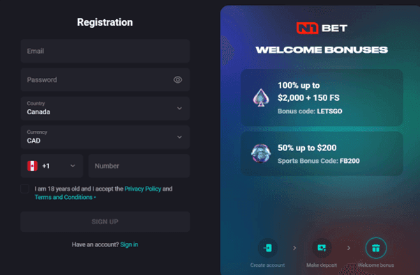 N1 Bet welcome bonus