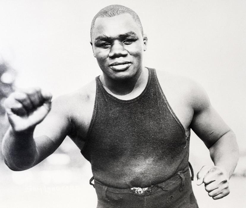 Sam Langford In Fighting Pose